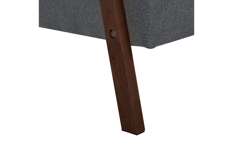 Bäddsoffa Tjorn - Mörkgrå, mörkt trä, 185x110 cm - Möbler - Soffa - Bäddsoffa
