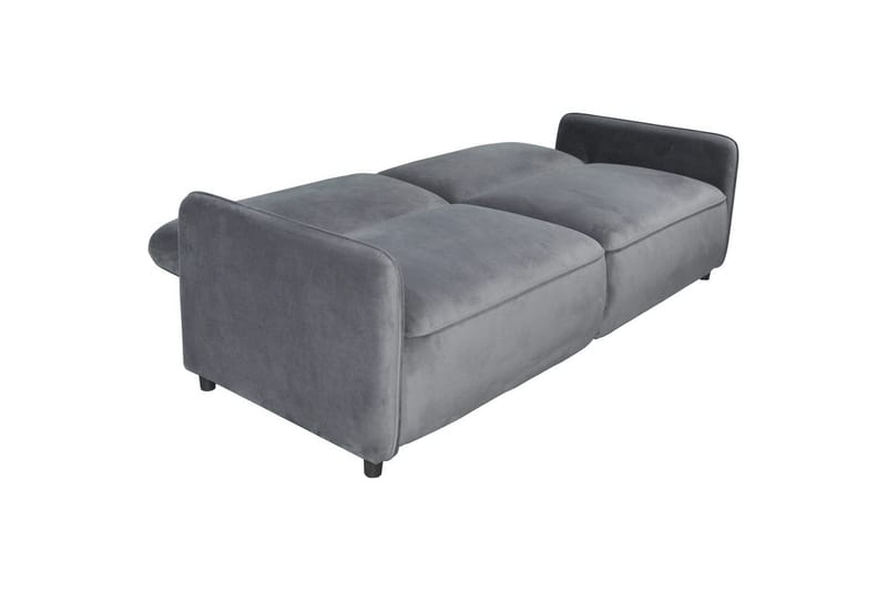 Bäddsoffa utan divan & schäslong Loft24 Bäddsoffa Loft24 Alicia Grey Velvet - Möbler - Soffa - Bäddsoffa