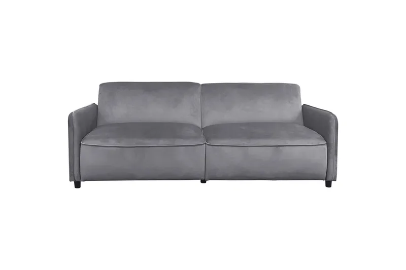 Bäddsoffa utan divan & schäslong Loft24 Bäddsoffa Loft24 Alicia Grey Velvet, undefined