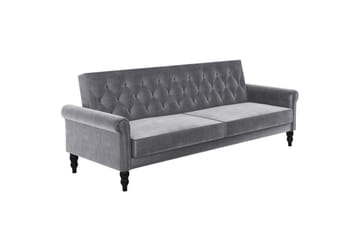 Bäddsoffa utan divan & schäslong Loft24 Tyne Bäddsoffa 3-sits Mörkgrå - Möbler - Soffa - Bäddsoffa