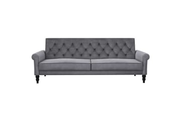 Bäddsoffa utan divan & schäslong Loft24 Tyne Bäddsoffa 3-sits Mörkgrå