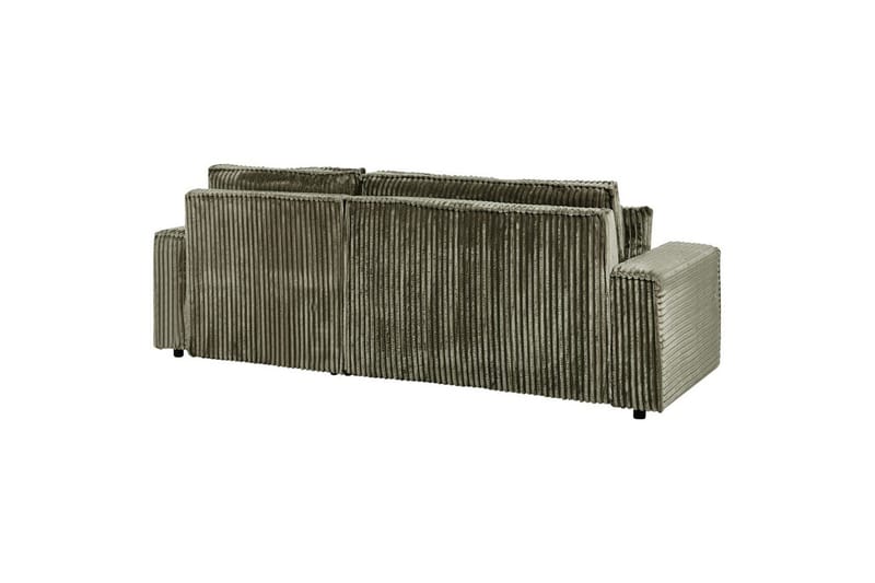 Bäddsoffa Vänstervänd Abacka - Grön, Svart - Möbler - Soffa - Bäddsoffa