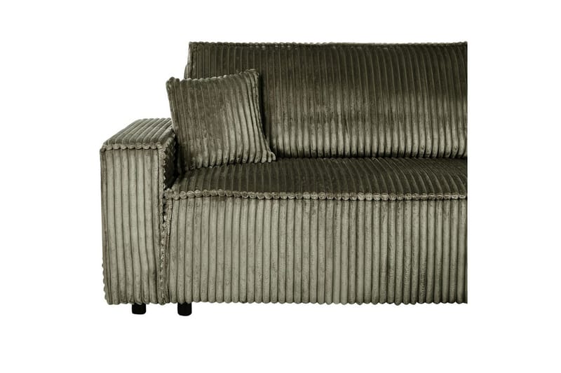 Bäddsoffa Vänstervänd Abacka - Grön, Svart - Möbler - Soffa - Bäddsoffa