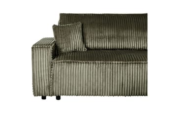 Bäddsoffa Vänstervänd Abacka - Grön, Svart - Möbler - Soffa - Bäddsoffa