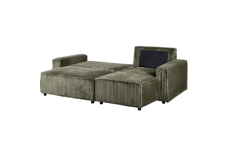 Bäddsoffa Vänstervänd Abacka - Grön, Svart - Möbler - Soffa - Bäddsoffa