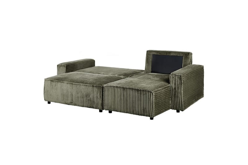 Bäddsoffa Vänstervänd Abacka - Grön, Svart - Möbler - Soffa - Bäddsoffa