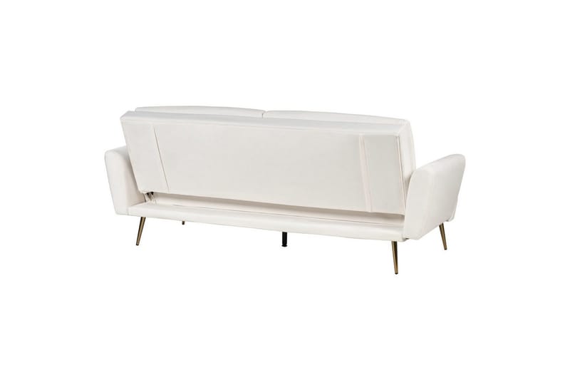 Bäddsoffa Vettre - Vitt, guld - Möbler - Soffa - Bäddsoffa