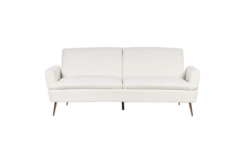 Bäddsoffa Vettre - Vitt, guld - Möbler - Soffa - Bäddsoffa