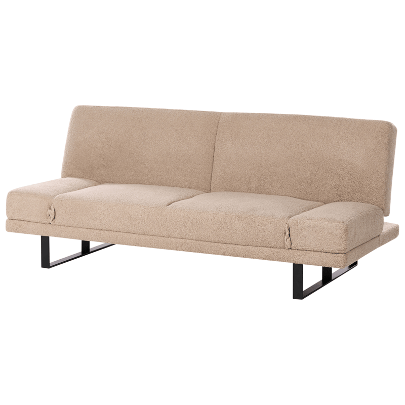 Bäddsoffa York Bouclé - Sandbeige - Möbler - Soffa - Bäddsoffa - Bäddsoffa 2 sits