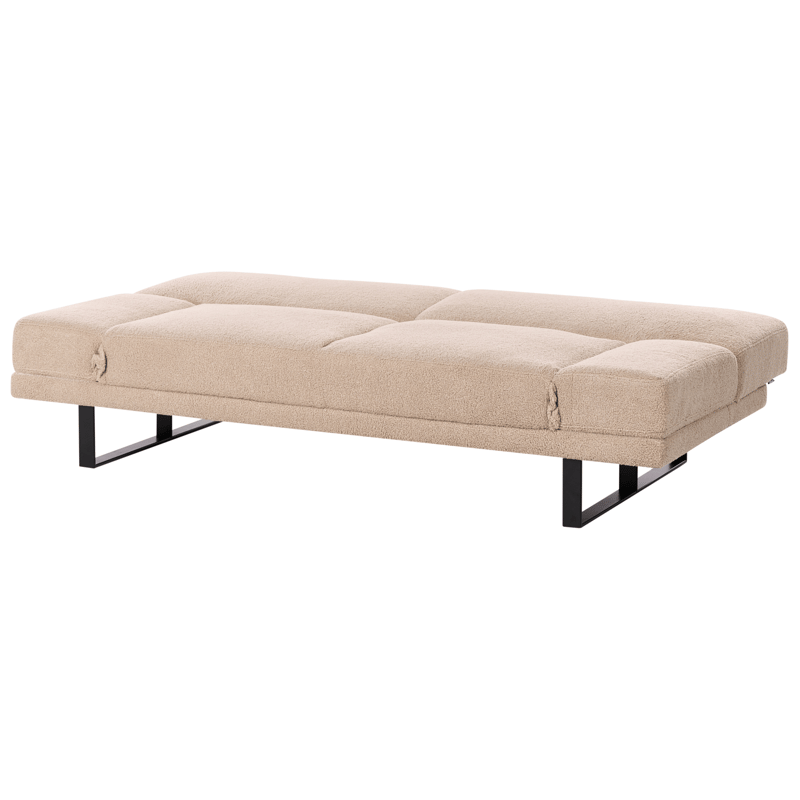 Bäddsoffa York Bouclé - Sandbeige - Möbler - Soffa - Bäddsoffa - Bäddsoffa 2 sits
