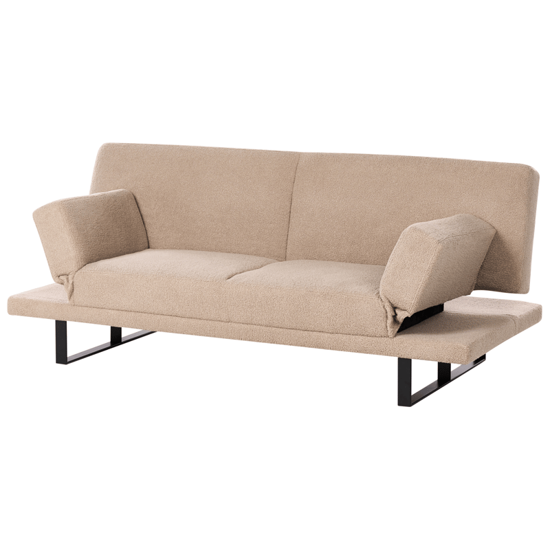 Bäddsoffa York Bouclé - Sandbeige - Möbler - Soffa - Bäddsoffa - Bäddsoffa 2 sits