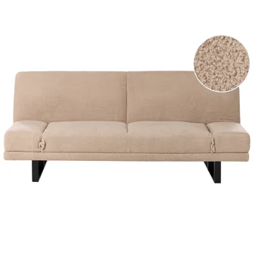 Bäddsoffa York Bouclé - Sandbeige - Möbler - Soffa - Bäddsoffa - Bäddsoffa 2 sits