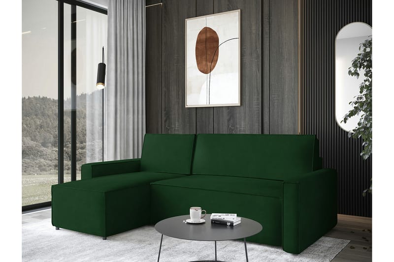 Bandon 3-sits Hörnbäddsoffa - Grön - Möbler - Soffa - Bäddsoffa