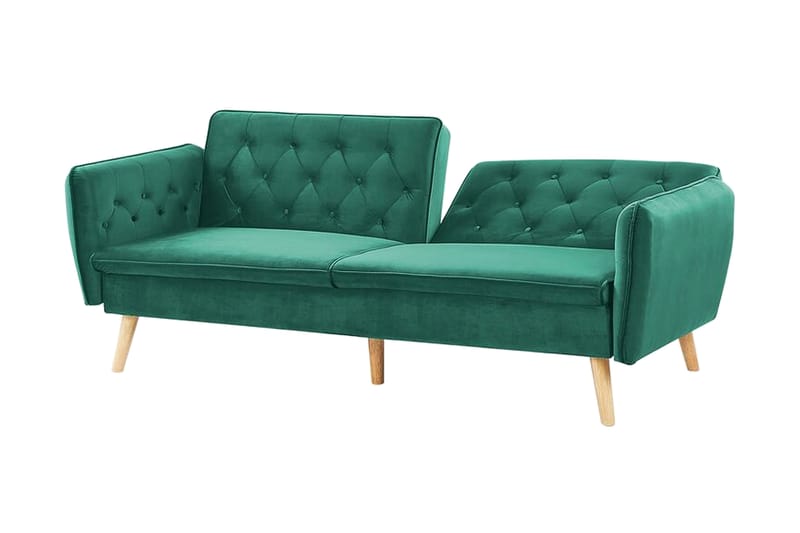 Bardu 2-sits Bäddsoffa - Sammet/Mörkgrön - Möbler - Soffa - Bäddsoffa