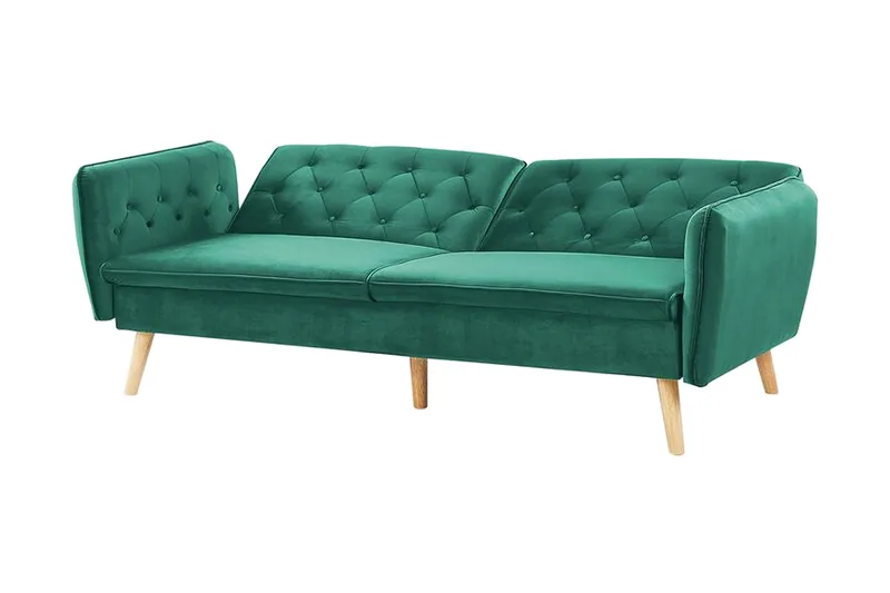 Bardu 2-sits Bäddsoffa - Sammet/Mörkgrön - Möbler - Soffa - Bäddsoffa