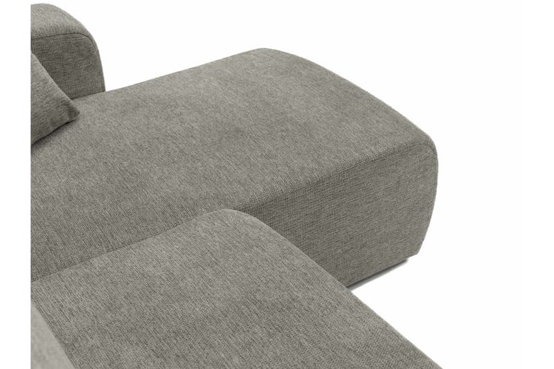 Barile Bäddsoffa Dubbeldivan 4-sits i Plysch - Grå - Möbler - Soffa - Bäddsoffa