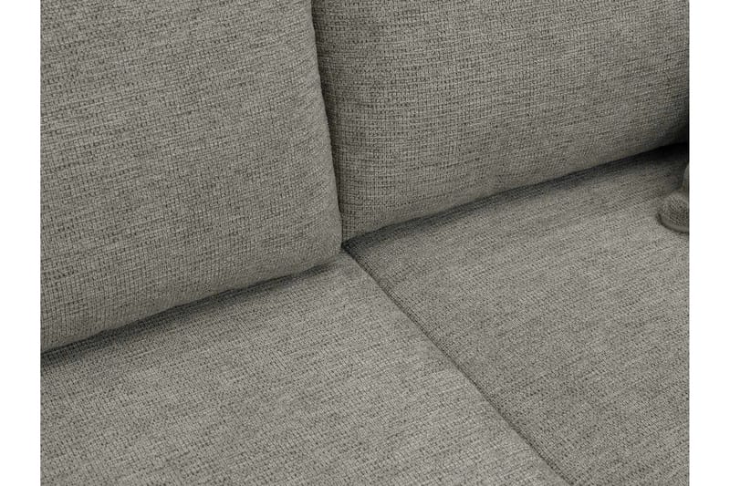 Barile Bäddsoffa Dubbeldivan 4-sits i Plysch - Grå - Möbler - Soffa - Bäddsoffa