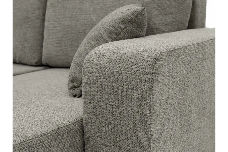 Barile Bäddsoffa Dubbeldivan 4-sits i Plysch - Vit - Möbler - Soffa - Bäddsoffa