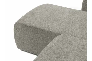 Barile Bäddsoffa med Divan 3-sits i Plysch - Grå - Möbler - Soffa - Bäddsoffa