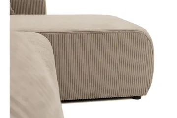 Barile Bäddsoffa med Divan 3-sits i Plysch - Brun - Möbler - Soffa - Bäddsoffa