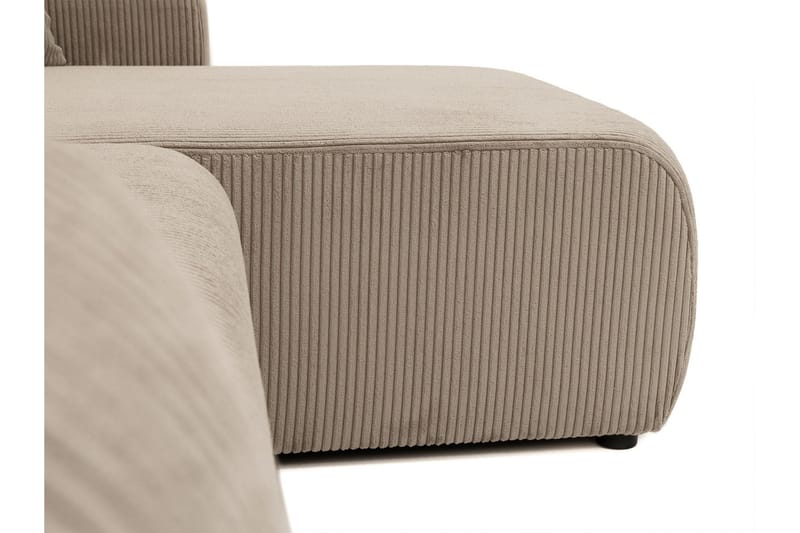 Barile Bäddsoffa med Divan 3-sits i Plysch - Brun - Möbler - Soffa - Bäddsoffa
