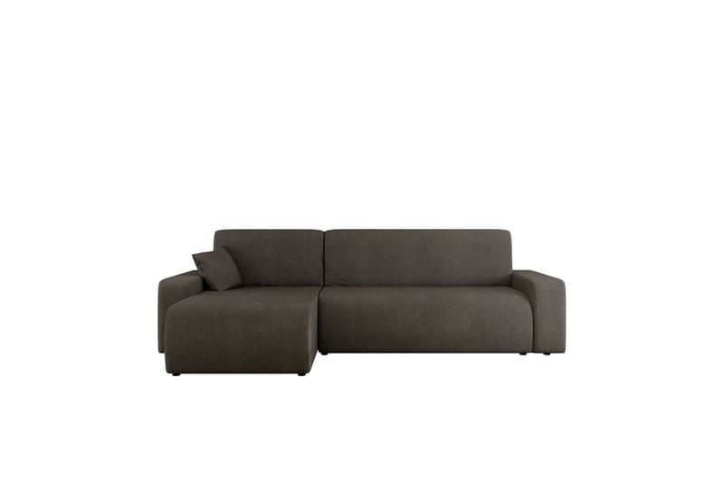 Barile Bäddsoffa med Divan 3-sits i Plysch - Grå - Möbler - Soffa - Bäddsoffa