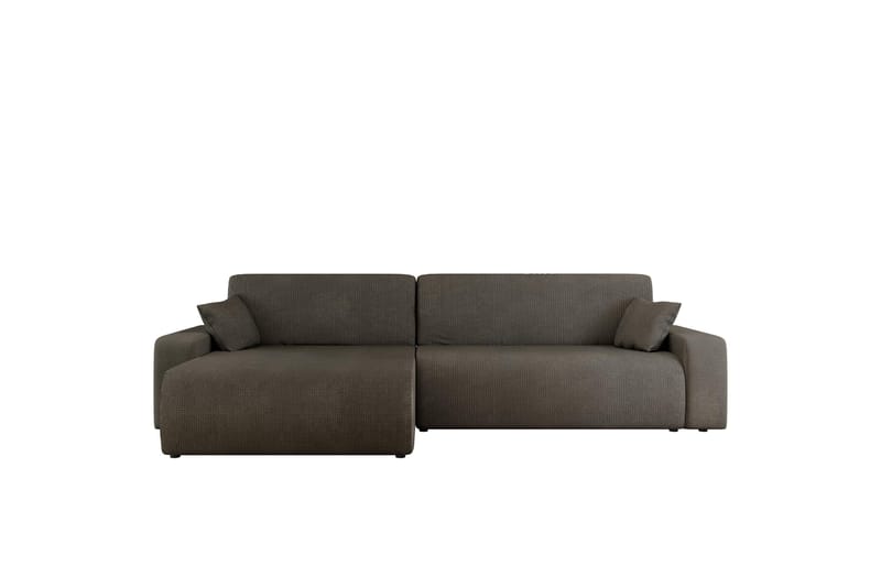 Barile Bäddsoffa med Divan 3-sits i Plysch - Grå - Möbler - Soffa - Bäddsoffa