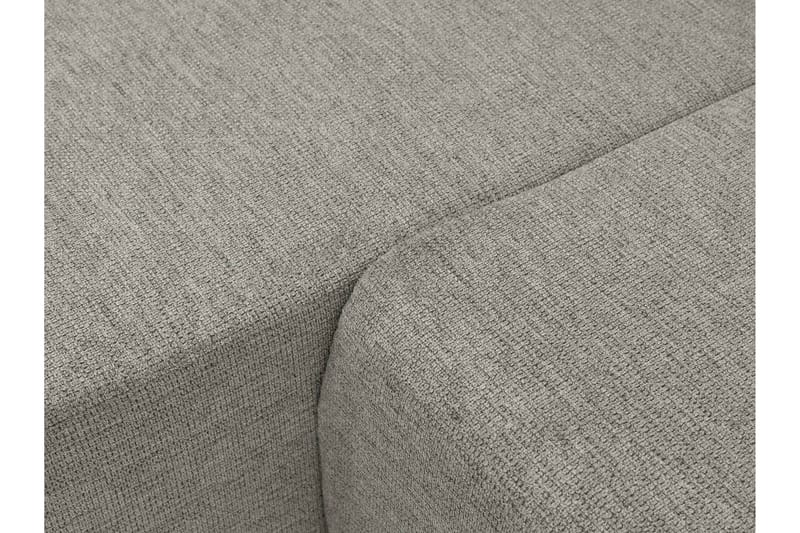 Barile Bäddsoffa med Divan 3-sits i Plysch - Grå - Möbler - Soffa - Bäddsoffa