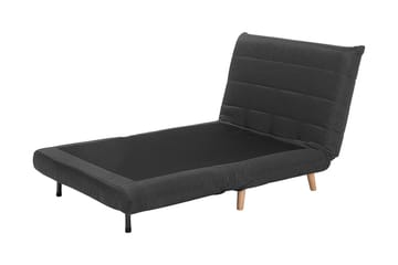 Bascas 1-sits Rektangulär Bäddbar Fällbar Bäddsoffa i Tyg - Grå - Möbler - Soffa - Bäddsoffa