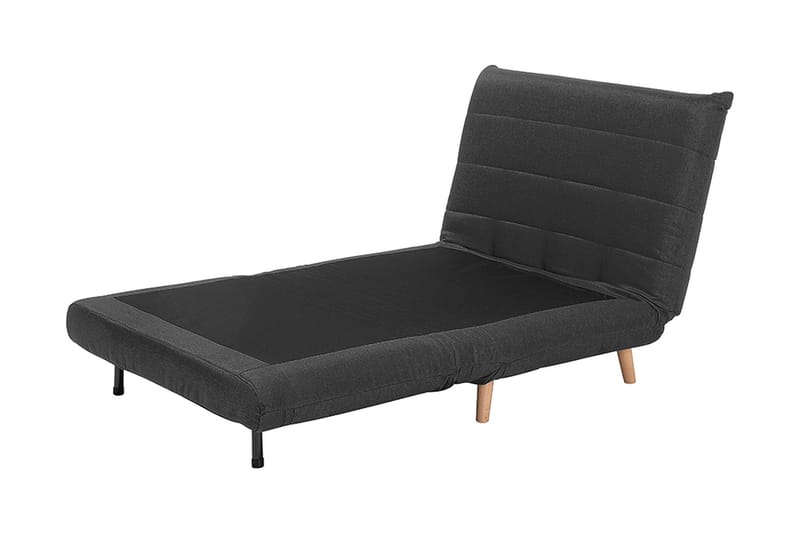 Bascas 1-sits Rektangulär Bäddbar Fällbar Bäddsoffa i Tyg - Grå - Möbler - Soffa - Bäddsoffa