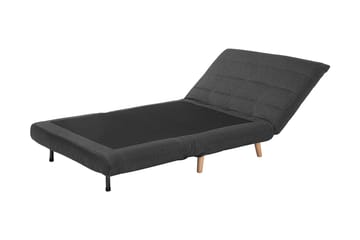 Bascas 1-sits Rektangulär Bäddbar Fällbar Bäddsoffa i Tyg - Grå - Möbler - Soffa - Bäddsoffa