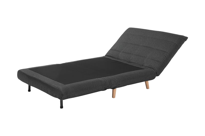 Bascas 1-sits Rektangulär Bäddbar Fällbar Bäddsoffa i Tyg - Grå - Möbler - Soffa - Bäddsoffa
