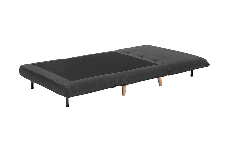 Bascas 1-sits Rektangulär Bäddbar Fällbar Bäddsoffa i Tyg - Grå - Möbler - Soffa - Bäddsoffa