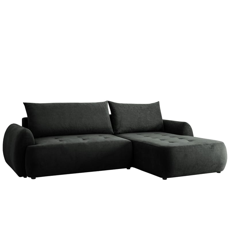 Bastos 3-sits Bäddsoffa med Divan Högervänd, Mörkgrå