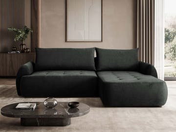 Bastos 3-sits Bäddsoffa med Divan Högervänd - Mörkgrå - Möbler - Soffa - Bäddsoffa