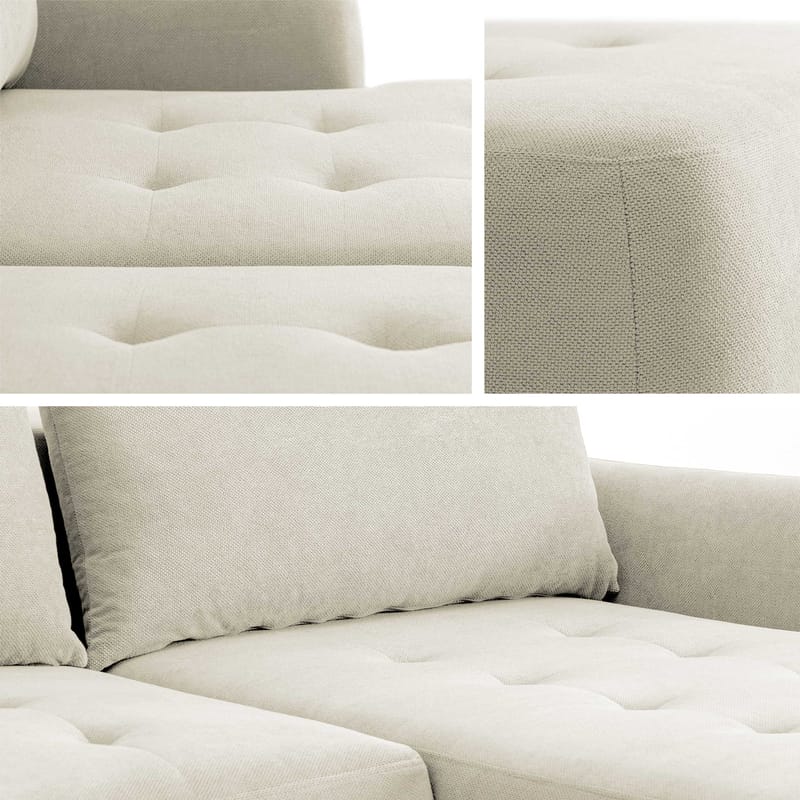 Bastos 3-sits Bäddsoffa med Divan Vänstervänd - Ljusgrå - Möbler - Soffa - Bäddsoffa