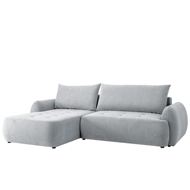 Bastos 3-sits Bäddsoffa med Divan Vänstervänd, Ljusgrå