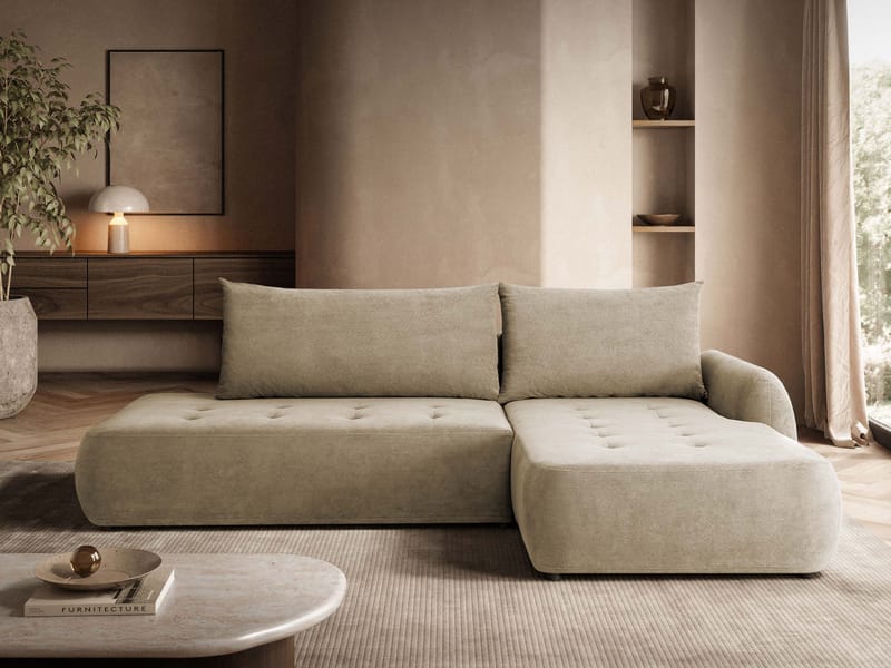 Bastos Bäddsoffa med Divan Höger - Beige - Möbler - Soffa - Bäddsoffa