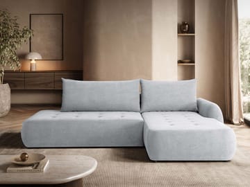 Bastos Bäddsoffa med Divan Höger - Grå - Möbler - Soffa - Bäddsoffa