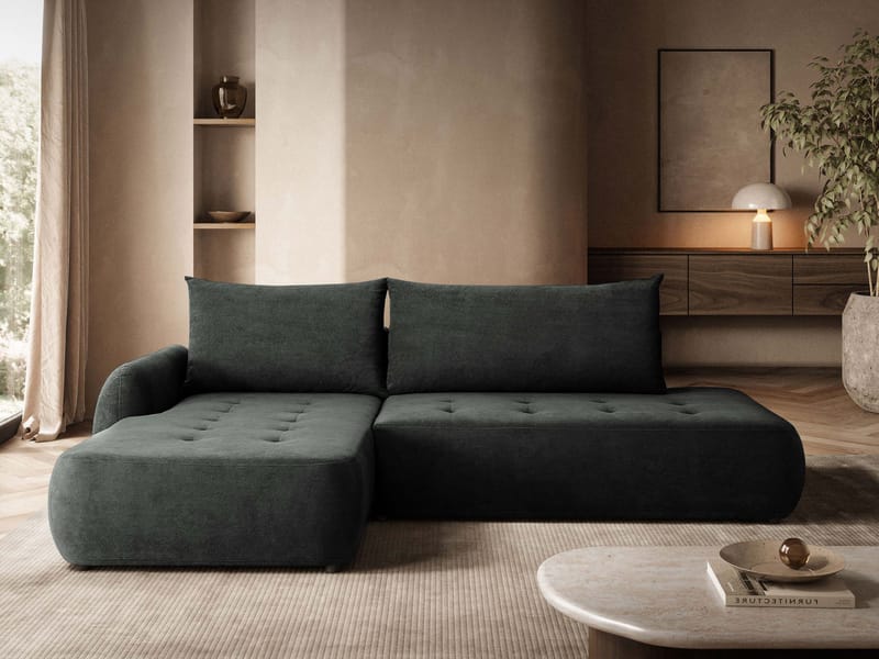 Bastos Bäddsoffa med Divan Vänster - Grå - Möbler - Soffa - Bäddsoffa