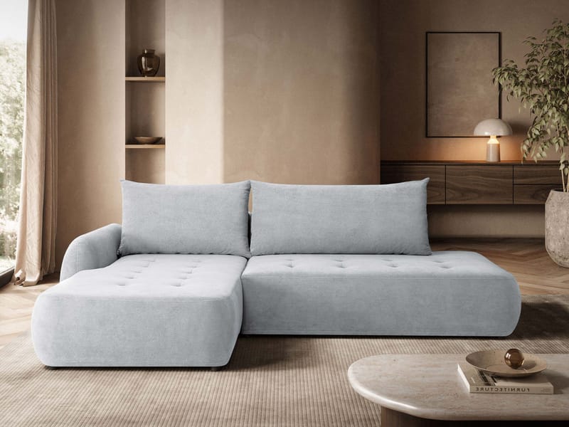 Bastos Bäddsoffa med Divan Vänster - Grå - Möbler - Soffa - Bäddsoffa