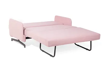Belfast 2-sits Framåtbäddad Rektangulär Bäddsoffa 140x197 cm i Tyg - Rosa - Möbler - Soffa - Bäddsoffa