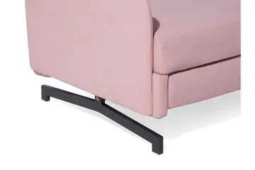 Belfast 2-sits Framåtbäddad Rektangulär Bäddsoffa 140x197 cm i Tyg - Rosa - Möbler - Soffa - Bäddsoffa