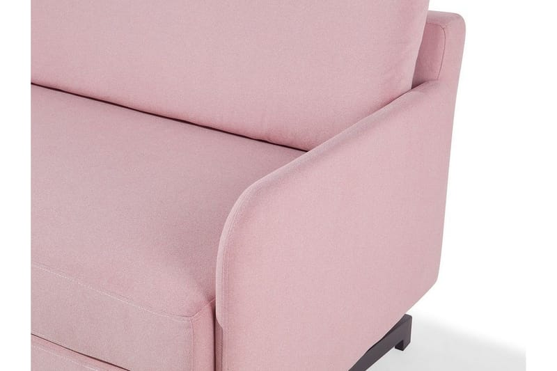 Belfast 2-sits Framåtbäddad Rektangulär Bäddsoffa 140x197 cm i Tyg - Rosa - Möbler - Soffa - Bäddsoffa
