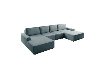 Bella Bäddsoffa Dubbeldivan 4-sits i Plysch