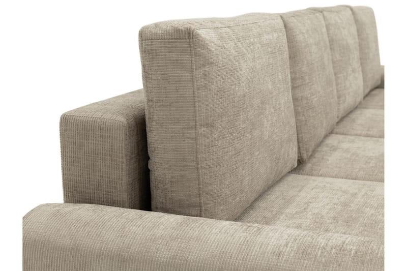 Bella Bäddsoffa Dubbeldivan 4-sits i Plysch - Beige - Möbler - Soffa - Bäddsoffa