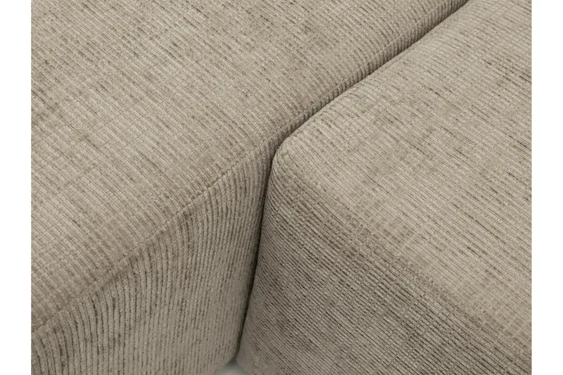 Bella Bäddsoffa med Divan 3-sits i Plysch - Beige - Möbler - Soffa - Bäddsoffa