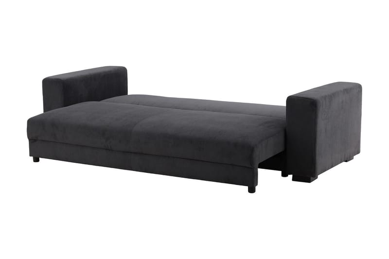 Bellman 3-sits Rektangulär Framåtbäddad Bäddsoffa i Manchestertyg - Antracit - Möbler - Soffa - Bäddsoffa