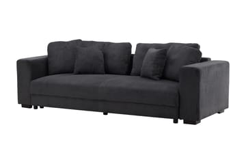 Bellman 3-sits Rektangulär Framåtbäddad Bäddsoffa i Manchestertyg - Antracit - Möbler - Soffa - Bäddsoffa