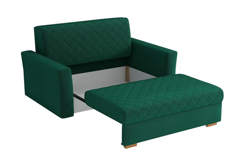 Bensbyn 2-sits Bäddsoffa 115x196 cm Bäddbar Rutmönster i Tyg - Svart - Möbler - Soffa - Bäddsoffa